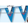 60' Custom Printed 8 Mil. Polyethylene Pennant (1 Color/1 Side)